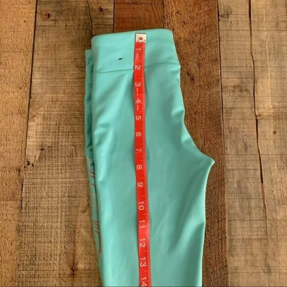 Nike womens size small dri fit mint leggings with nike logo - Picture 3 of 10